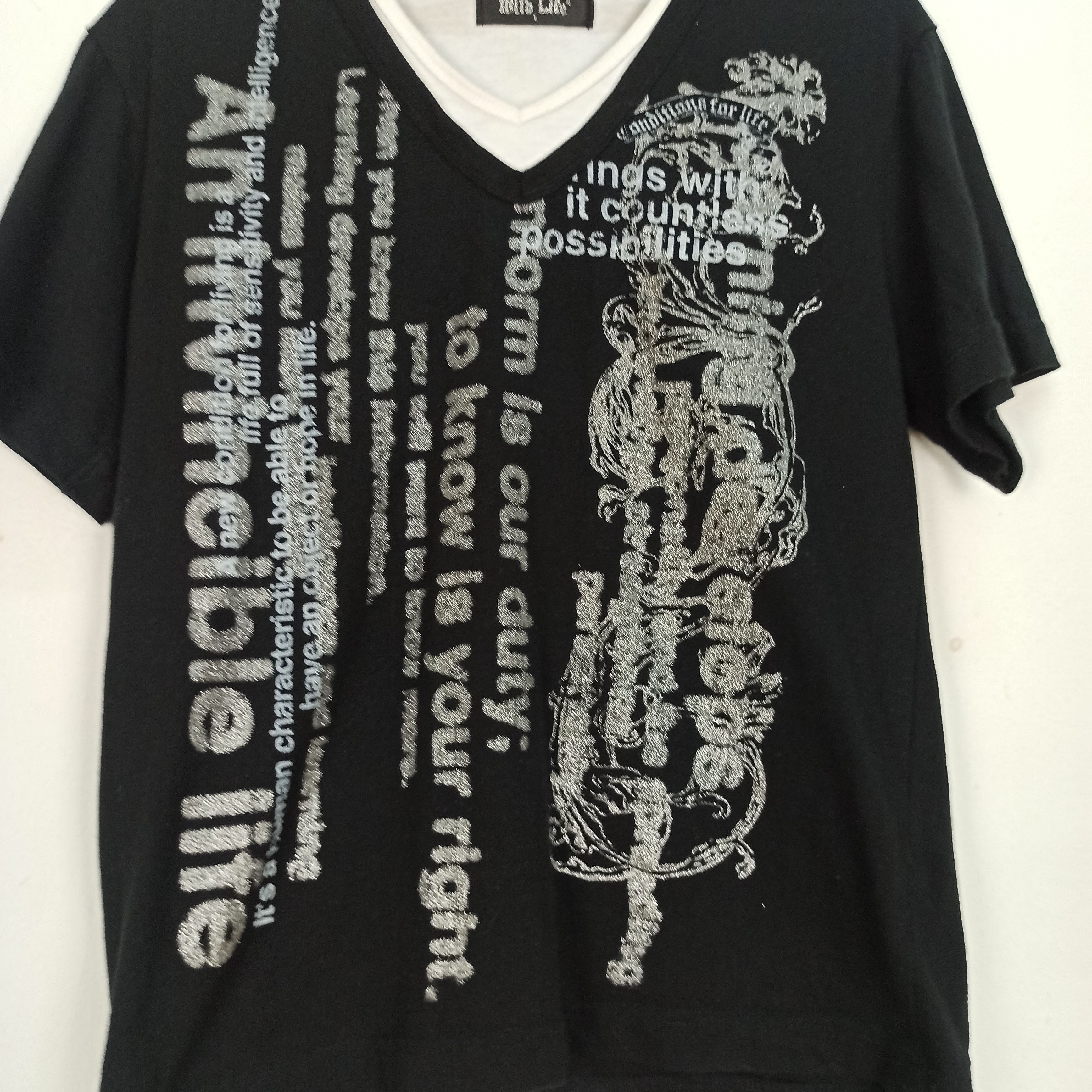 14th Addiction Japanese poem double Layer Tshirt/LGB/14th Addiction Size L / US 10 / IT 46 - 2 Thumbnail