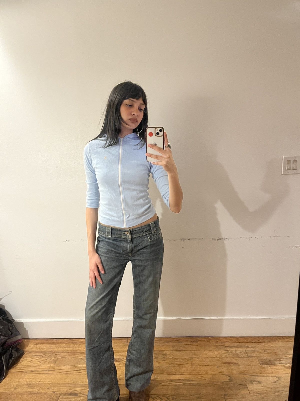Courreges Vintage Courreges cropped blue track top Size XS / US 0-2 / IT 36-38 - 1 Thumbnail