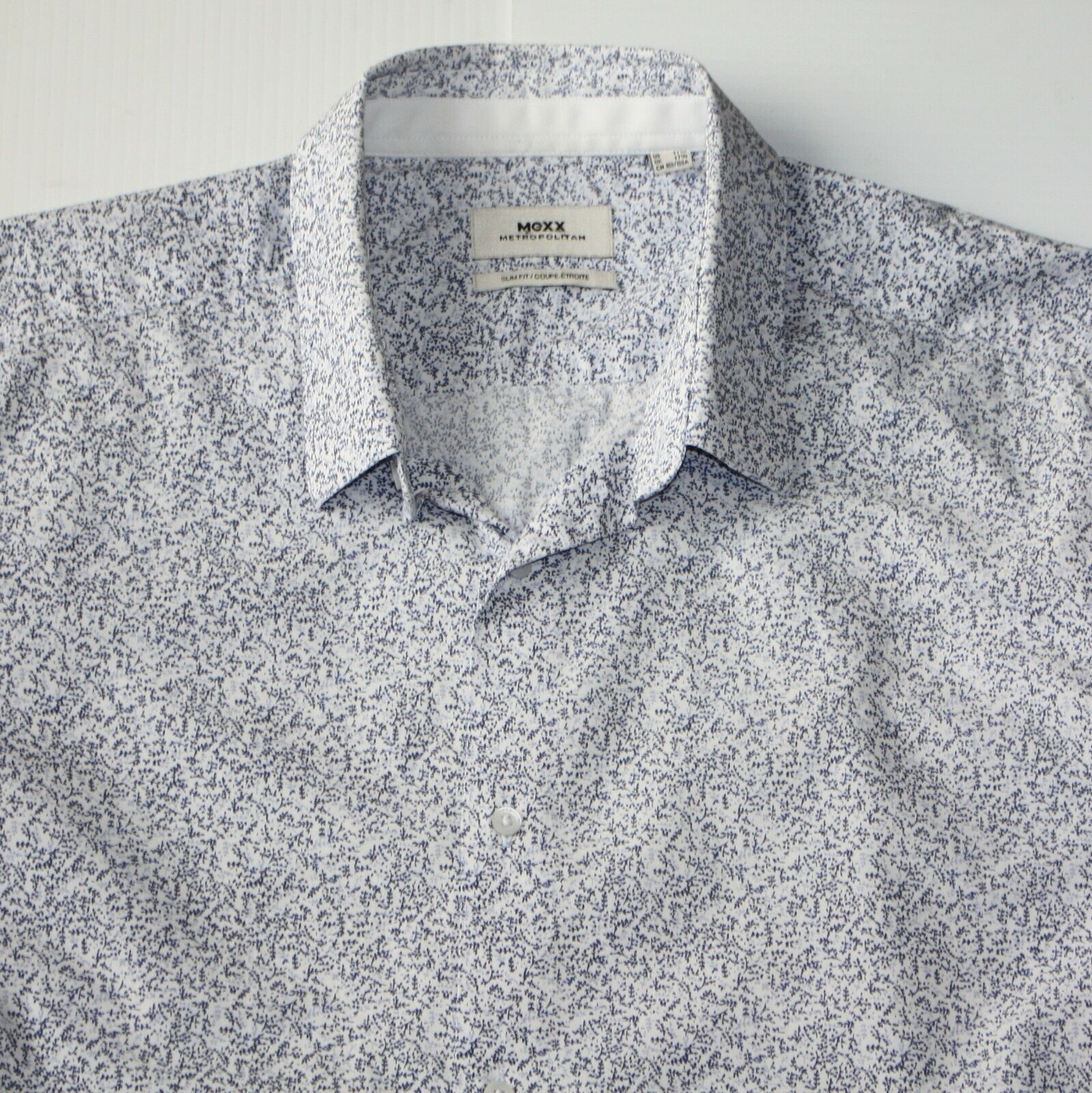 Mexx Metropolitan Slim Fit Men's Print Dress Shirt size XL Size US XL / EU 56 / 4 - 2 Thumbnail