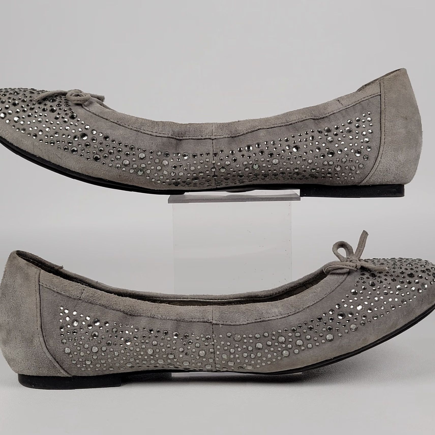 Vintage ME TOO Flat Womens Leather Silver / Gray 8.5 Shoes Women Flats Silver Leather 8.5 Womens Size 8.5 Size US 9 / IT 39 - 4 Thumbnail
