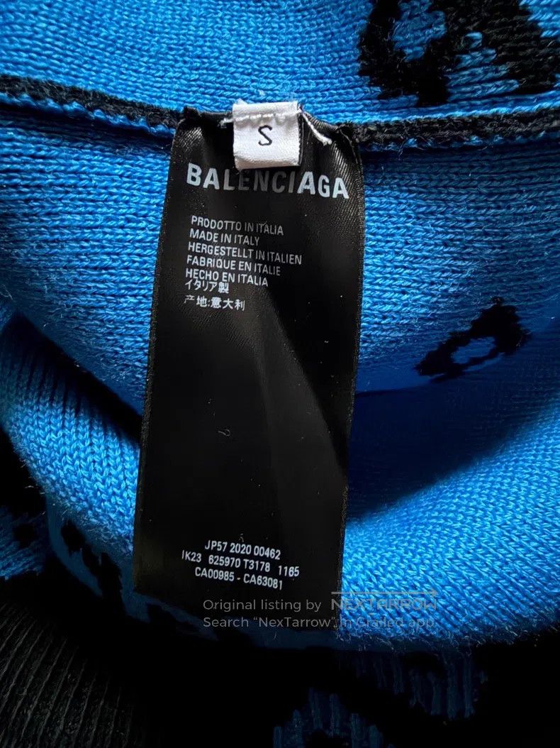 Balenciaga Balenciaga Bullet Screen Long Sweater Size US S / EU 44-46 / 1 - 5 Thumbnail