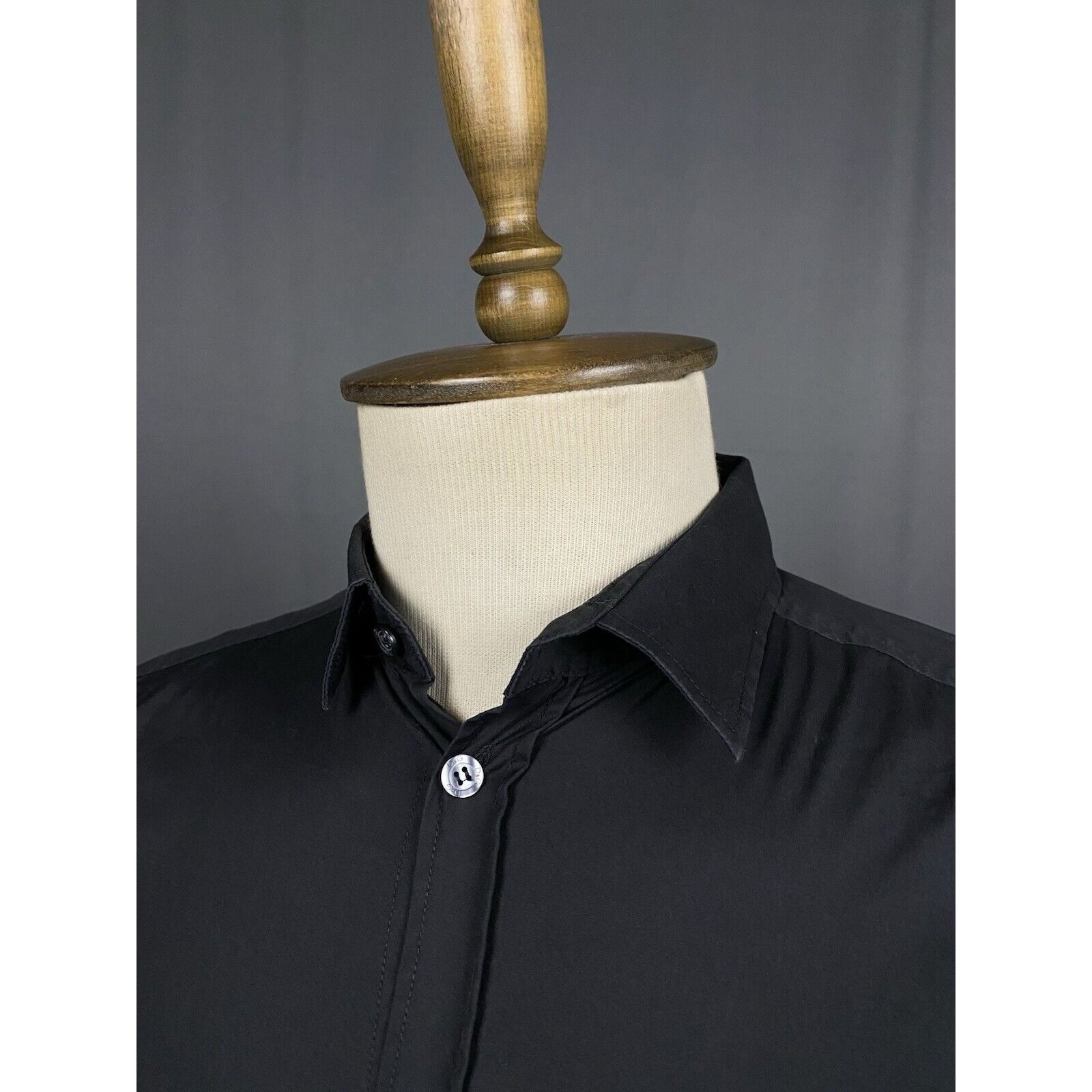 Dolce & Gabbana Dolce&Gabbana Brad Line Men's Black Longsleeve Dress Shirt Size US M / EU 48-50 / 2 - 5 Thumbnail
