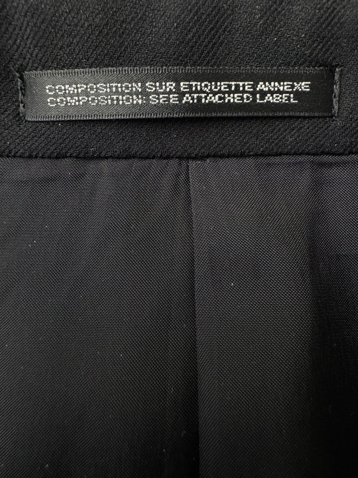 Yohji Yamamoto Yohji Yamamoto Pour Homme SS07 Jersey Appliqué Stripe Blazer Size 50L - 9 Thumbnail