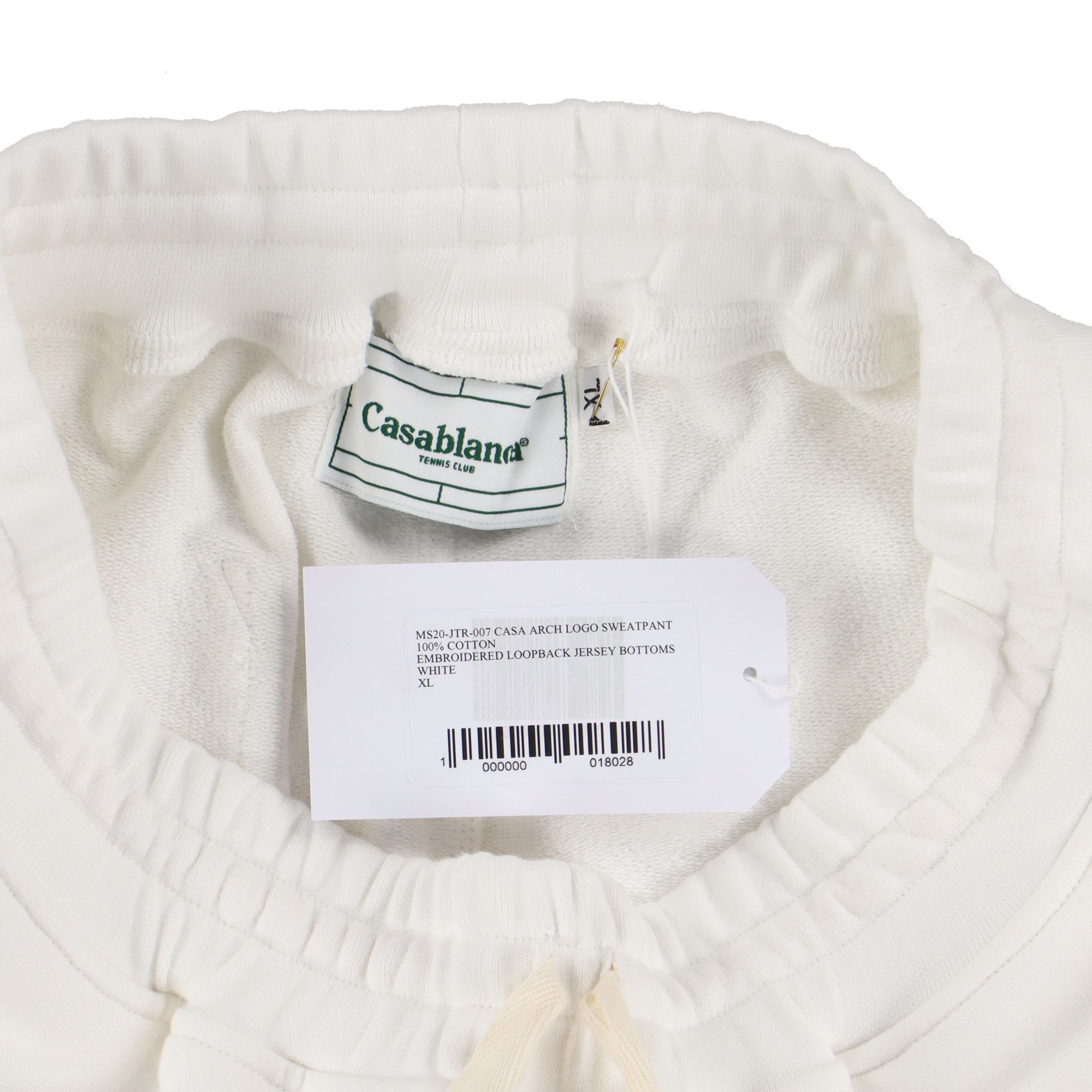 Casablanca White Embroidered Arch Logo Sweatpants Size 36" / US 14 / IT 50 - 5 Thumbnail