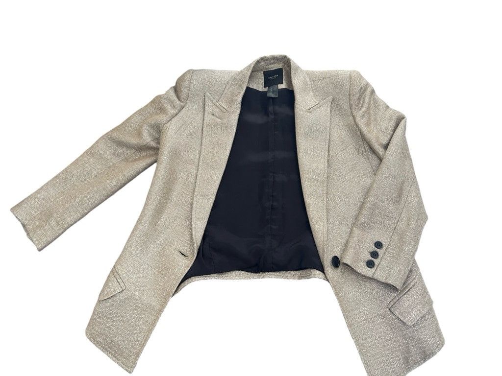 SMYTHE Smythe THE Golden Blazer Size 6 - Worn Once ! Size M / US 6-8 / IT 42-44 - 6 Thumbnail