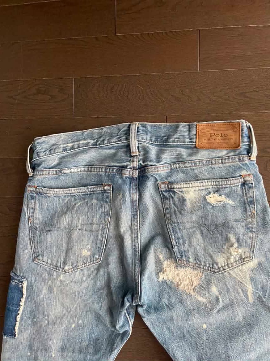Polo Ralph Lauren Polo RL Sullivan Slim Patchwork Paint Splatter 31x30 Size US 31 - 6 Thumbnail