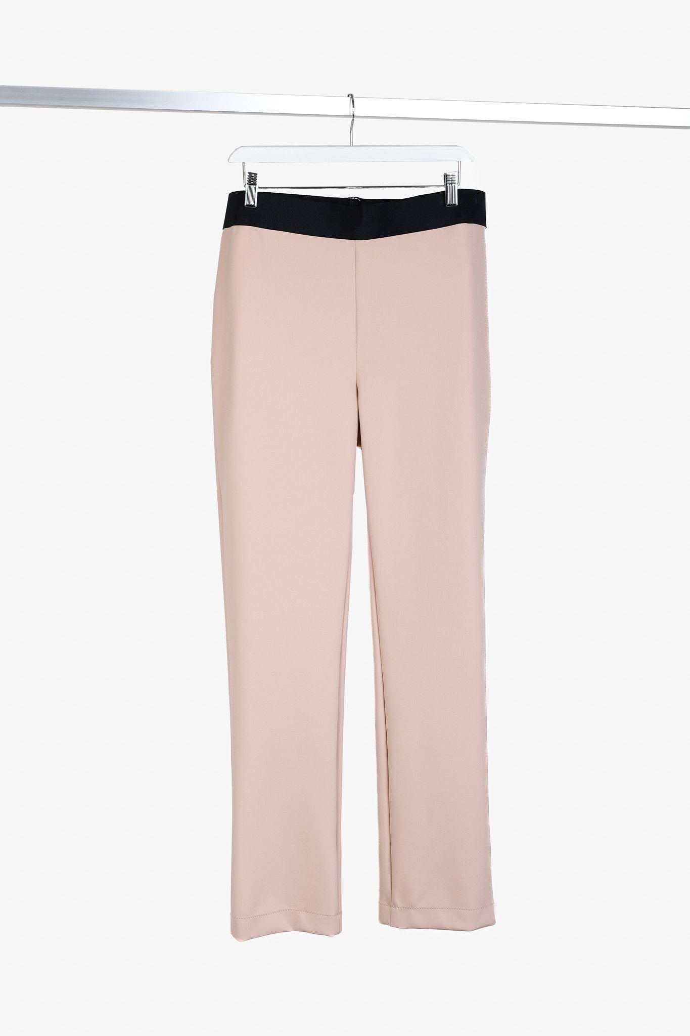 Marie Saint Pierre Marie Saint Pierre Peach Neoprene Straight-Leg Pants Size 36" / US 14 / IT 50 - 1 Thumbnail