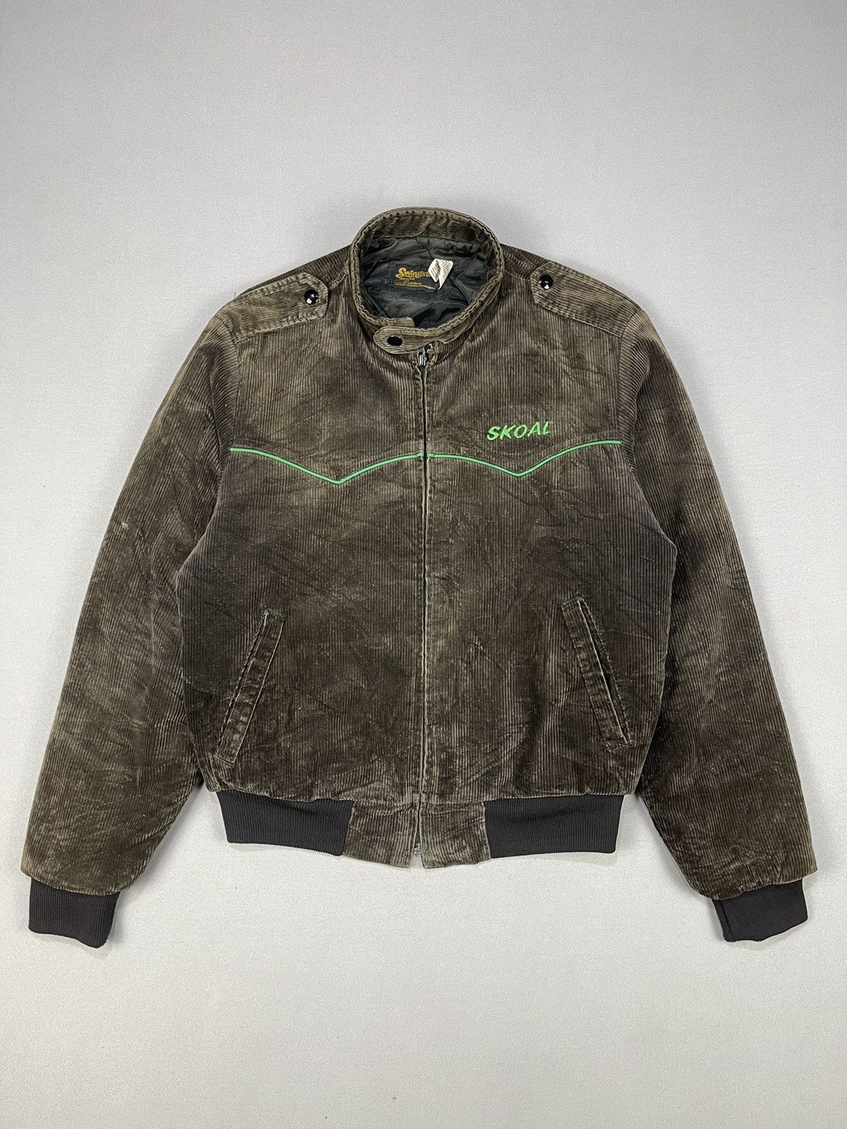 Vintage Vintage 80s Swingster SKOAL BANDIT Racing Corduroy Jacket Size US S / EU 44-46 / 1 - 4 Thumbnail