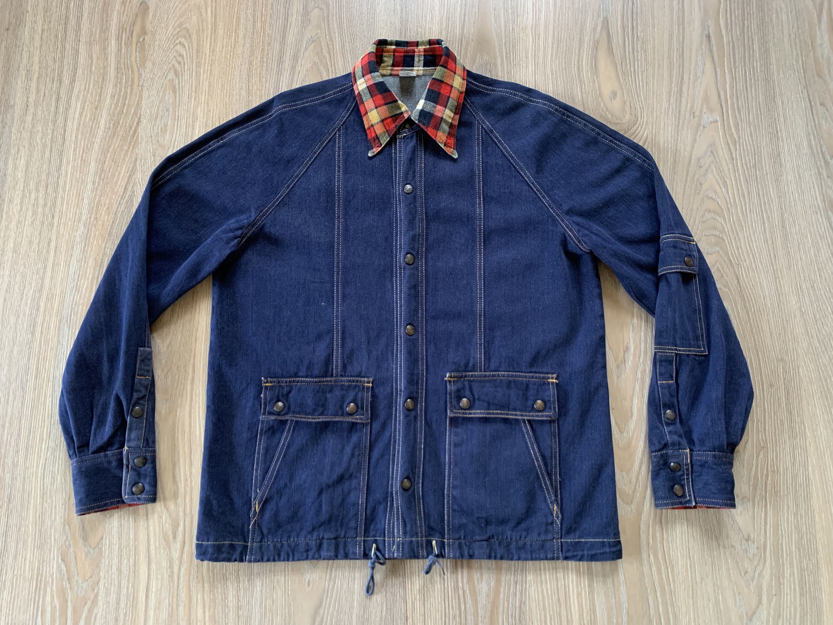 Vintage Vintage Retro Denim Jacket Size US M / EU 48-50 / 2 - 2 Thumbnail