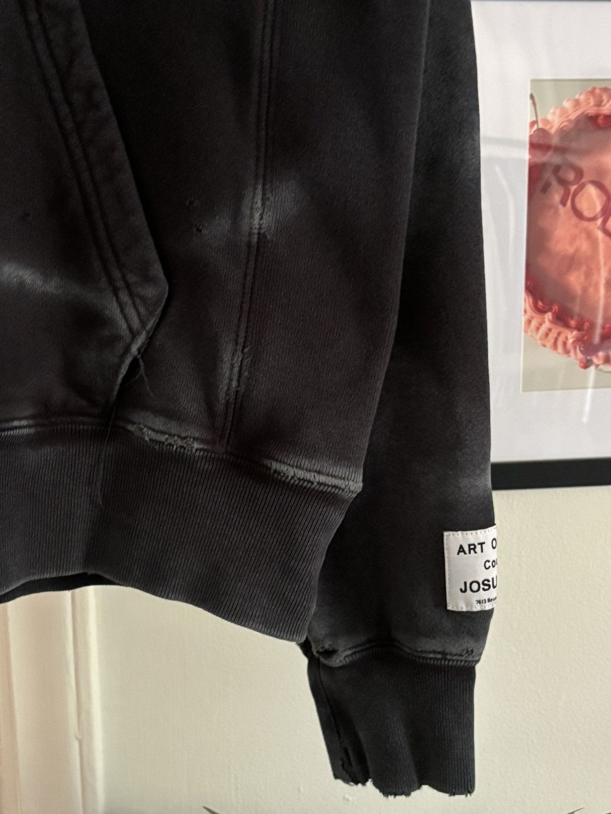 Gallery Dept. THRASHED - WASHED FADED LOGO HOODIE Size US M / EU 48-50 / 2 - 5 Thumbnail