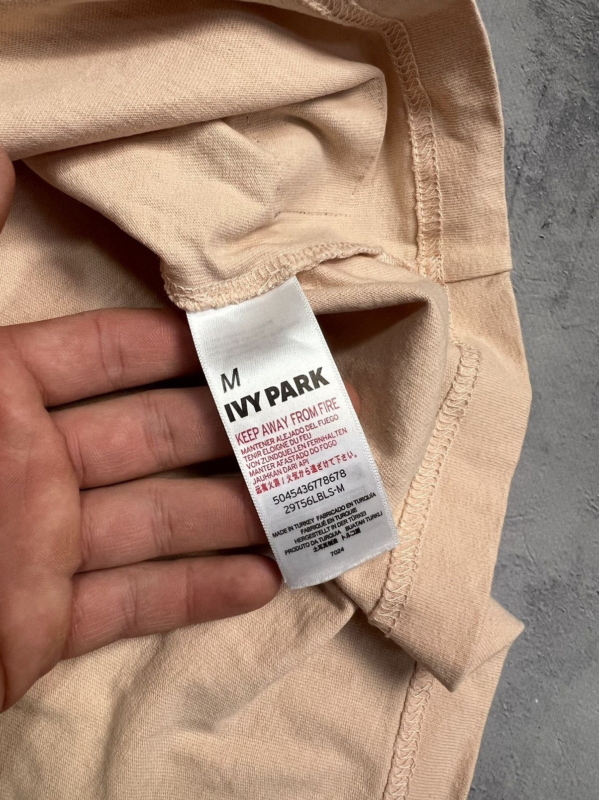 Ivy Park Ivy Park Men's T-Shirt Logo Peach Pink Top Size US M / EU 48-50 / 2 - 5 Thumbnail