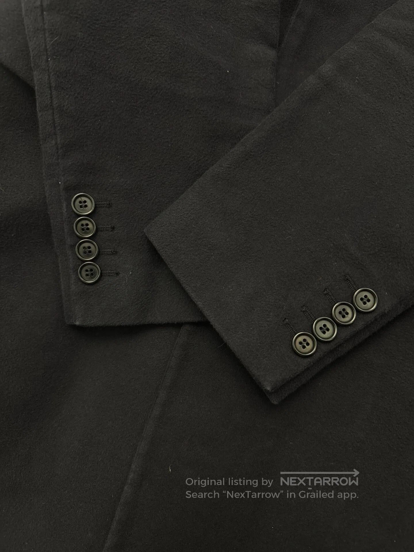 Helmut Lang Helmut Lang 2003 Moleskin Black Coat. Size US S / EU 44-46 / 1 - 5 Thumbnail