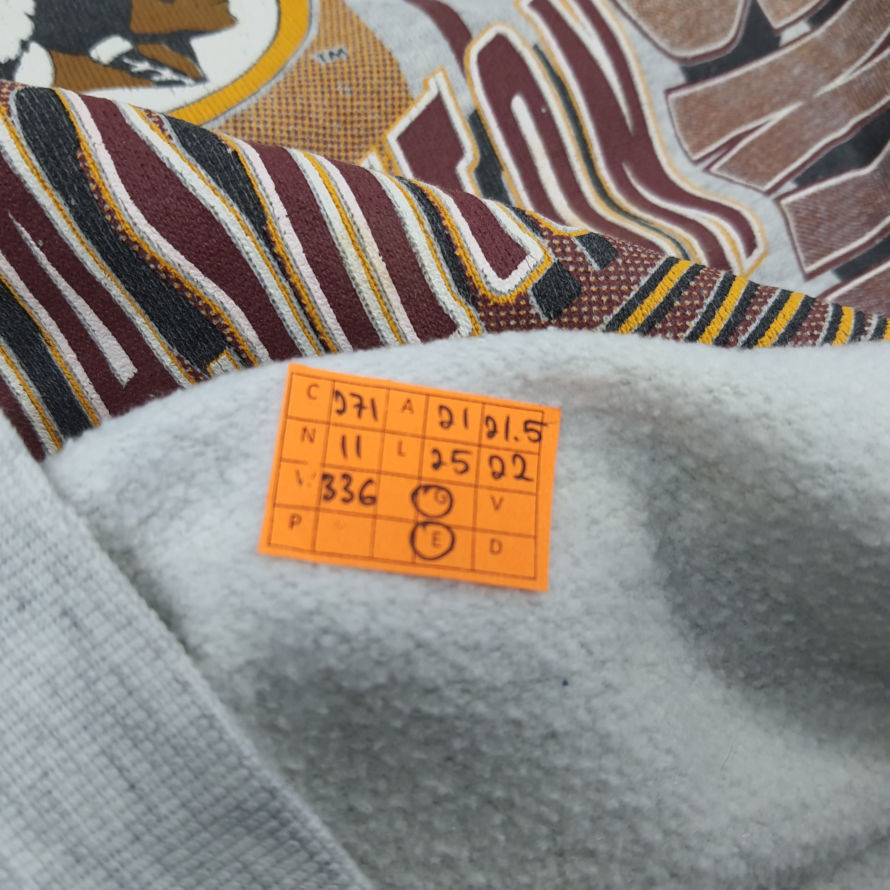 Tultex Vintage Washington Commanders Redskin NFL Sweatshirt C271N11 Size US M / EU 48-50 / 2 - 8 Thumbnail