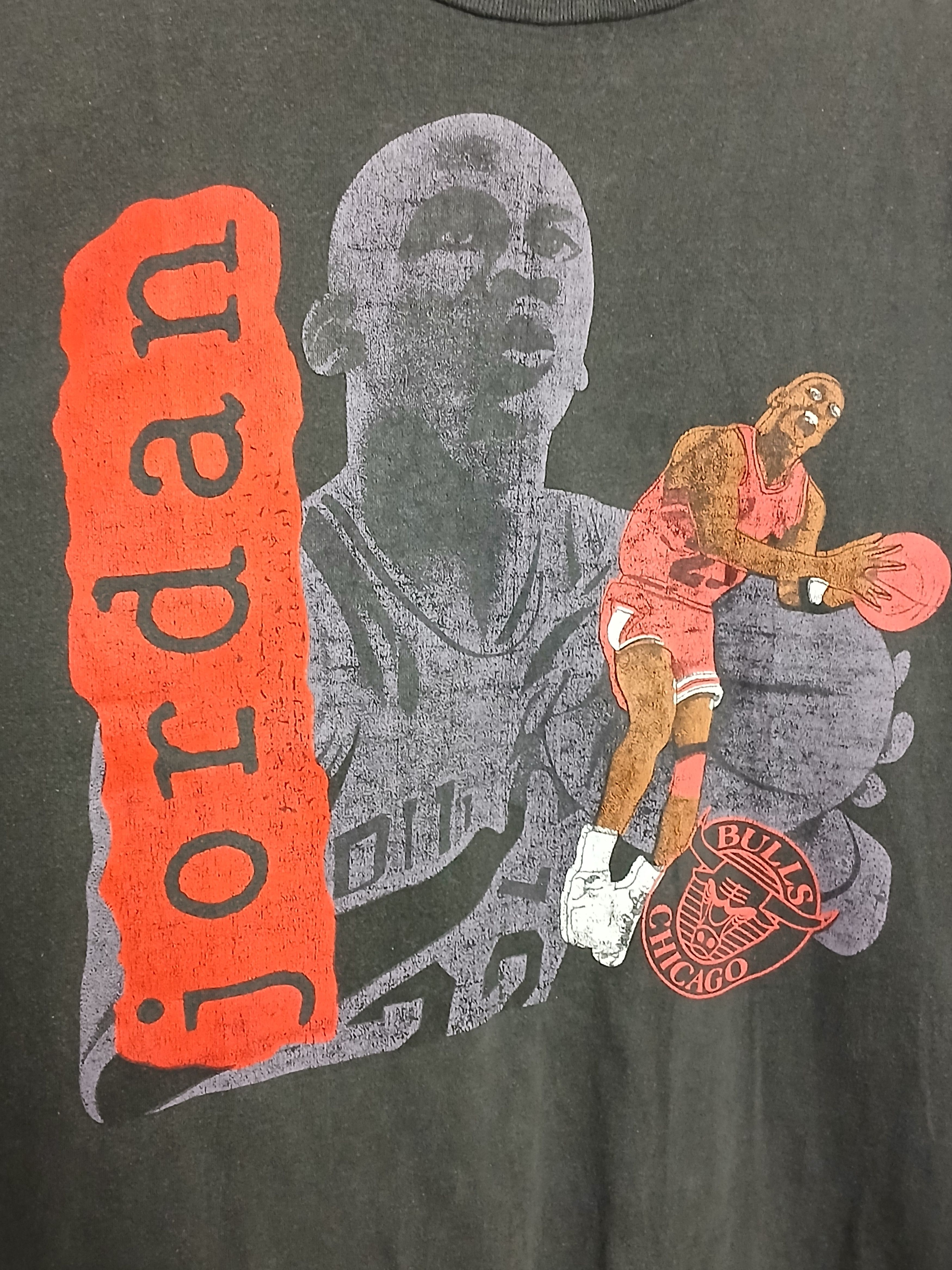 NBA Vintage NBA Chicago Bulls Jordan Single Stitch T-Shirt Size US M / EU 48-50 / 2 - 3 Thumbnail