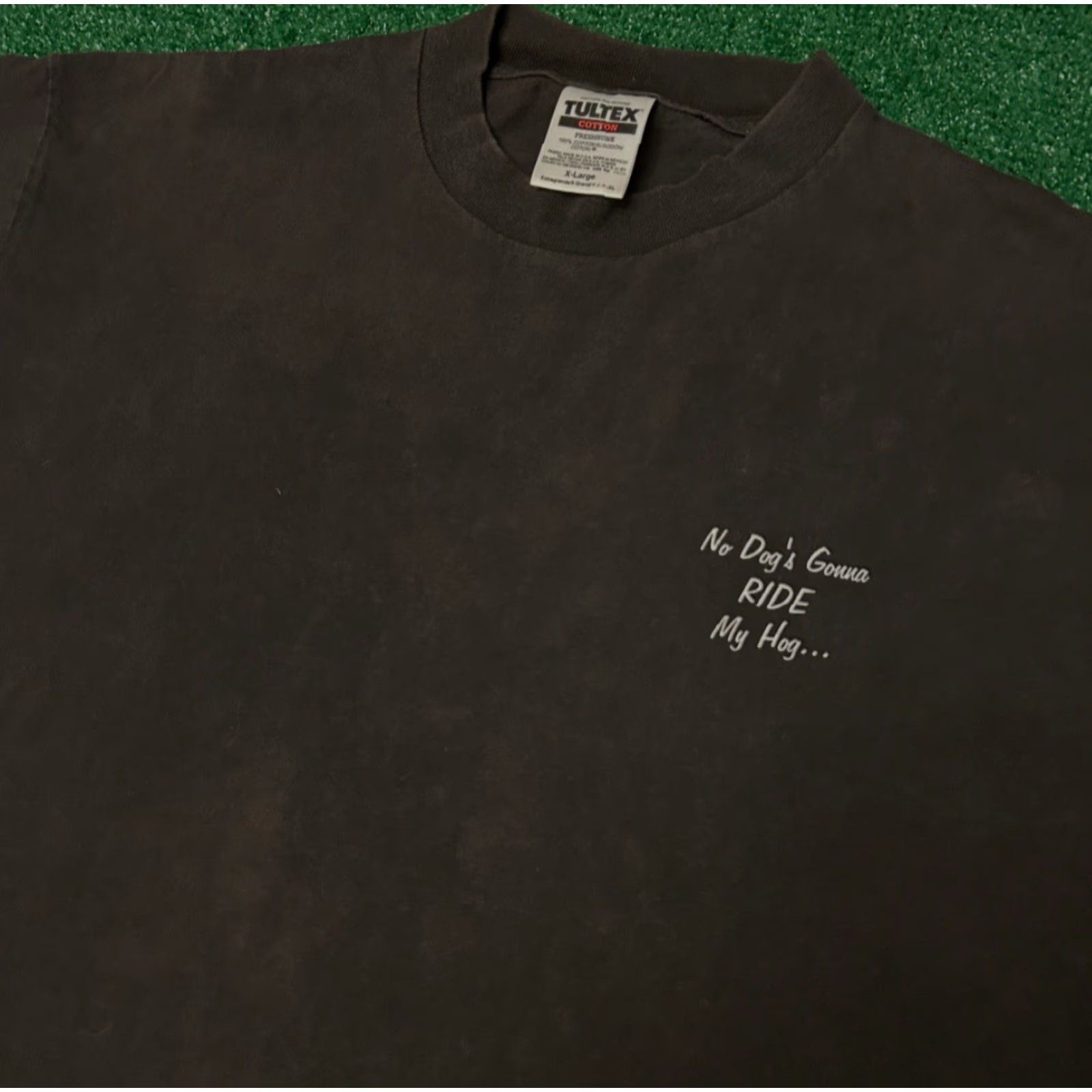 Vintage VINTAGE I Road A Hog Daytona Bike Week 1997 Humor Volgar VTG Shirt Mens XL Dark Black 90s Biker USA Hip Hop Mens XL Size US XL / EU 56 / 4 - 2 Thumbnail