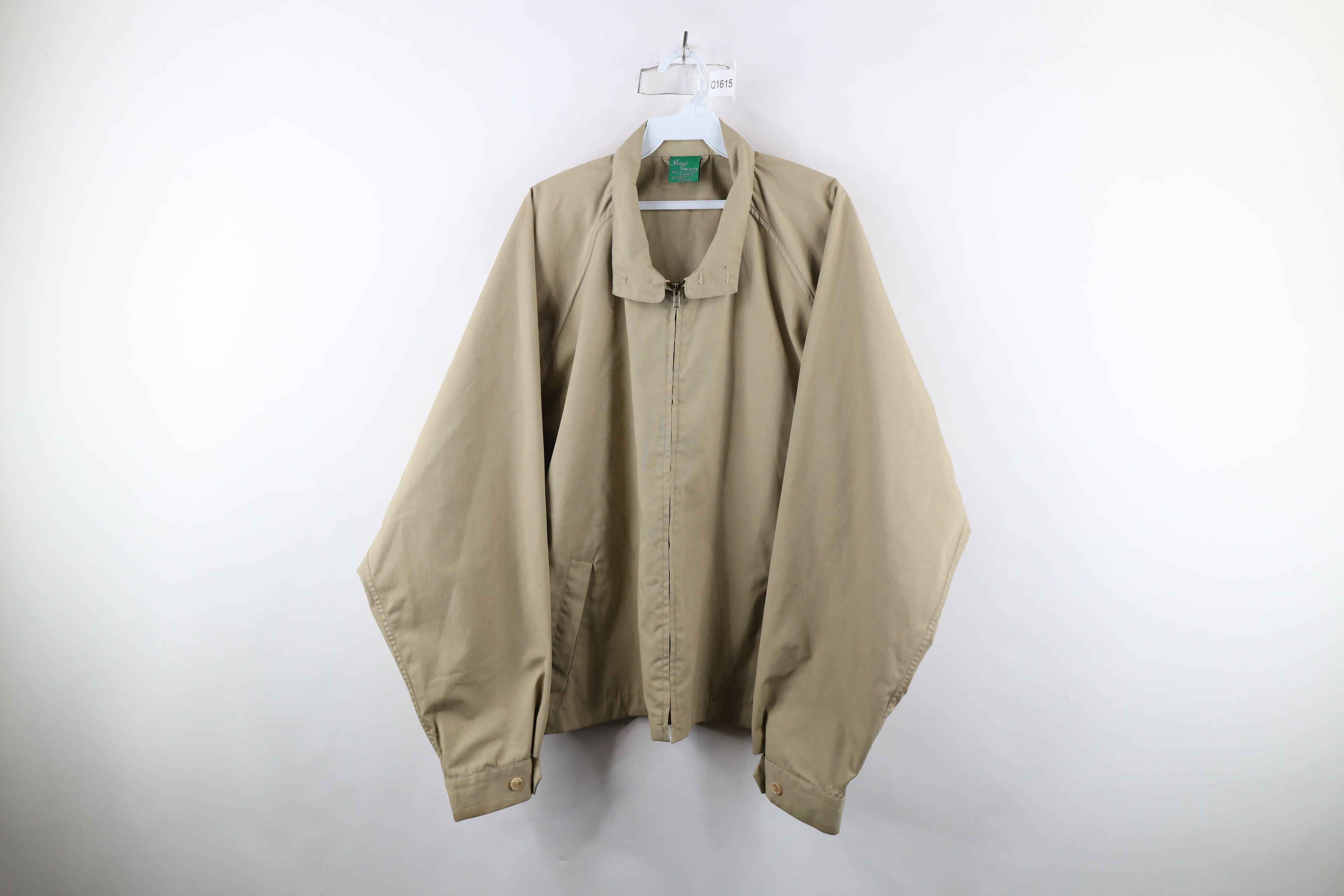 Vintage Vintage 90s Streetwear Cafe Racer Bomber Jacket Beige Size US XL / EU 56 / 4 - 1 Thumbnail