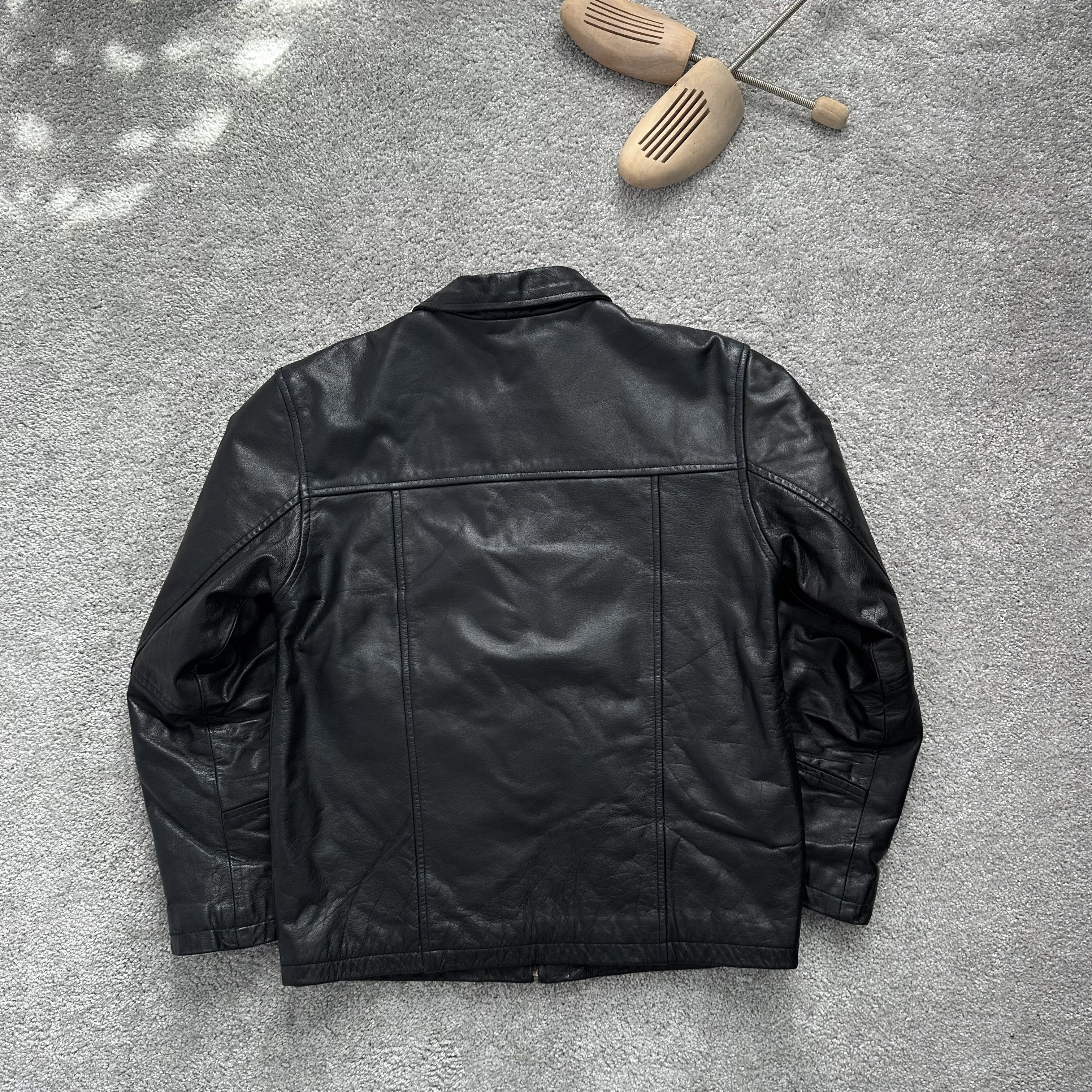 Genuine Leather Fat 100% Genuine Leather Vintage Black Avant Garde Jacket Size US S / EU 44-46 / 1 - 10 Thumbnail