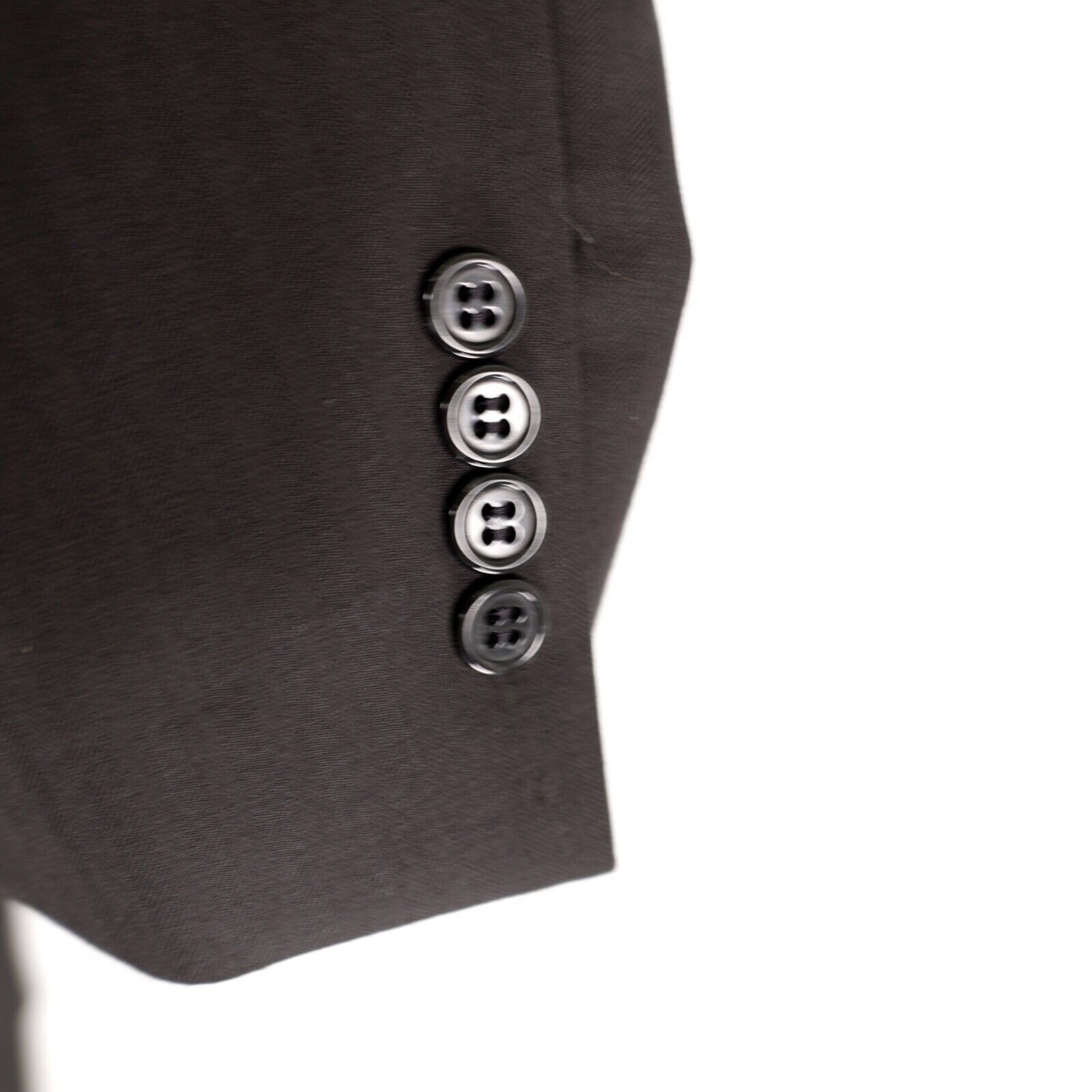 Jos. A. Bank Jos A Bank Signature Black Wool Herringbone 2 Button Suit Ja Size 48L - 3 Thumbnail