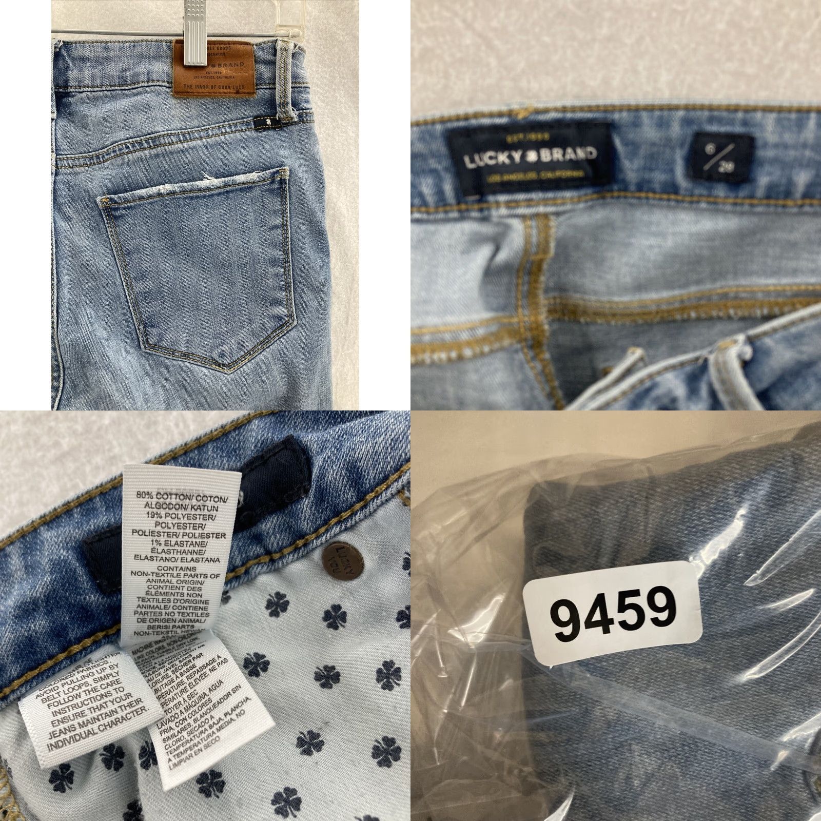 Lucky Brand Lucky Brand Jeans 6 Hayden Crop Womens Jeans Blue Cotton Blend Denim 27 Inseam 28 Waist 6 Regular Cropped 90s Theme Size 28" / US 6 / IT 42 - 8 Thumbnail