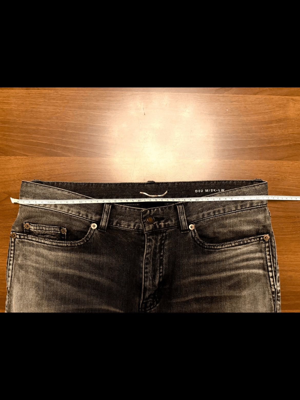 Saint Laurent Paris Saint Laurent Paris 19AW Distressed Ash Grey Denim Size US 32 / EU 48 - 6 Thumbnail