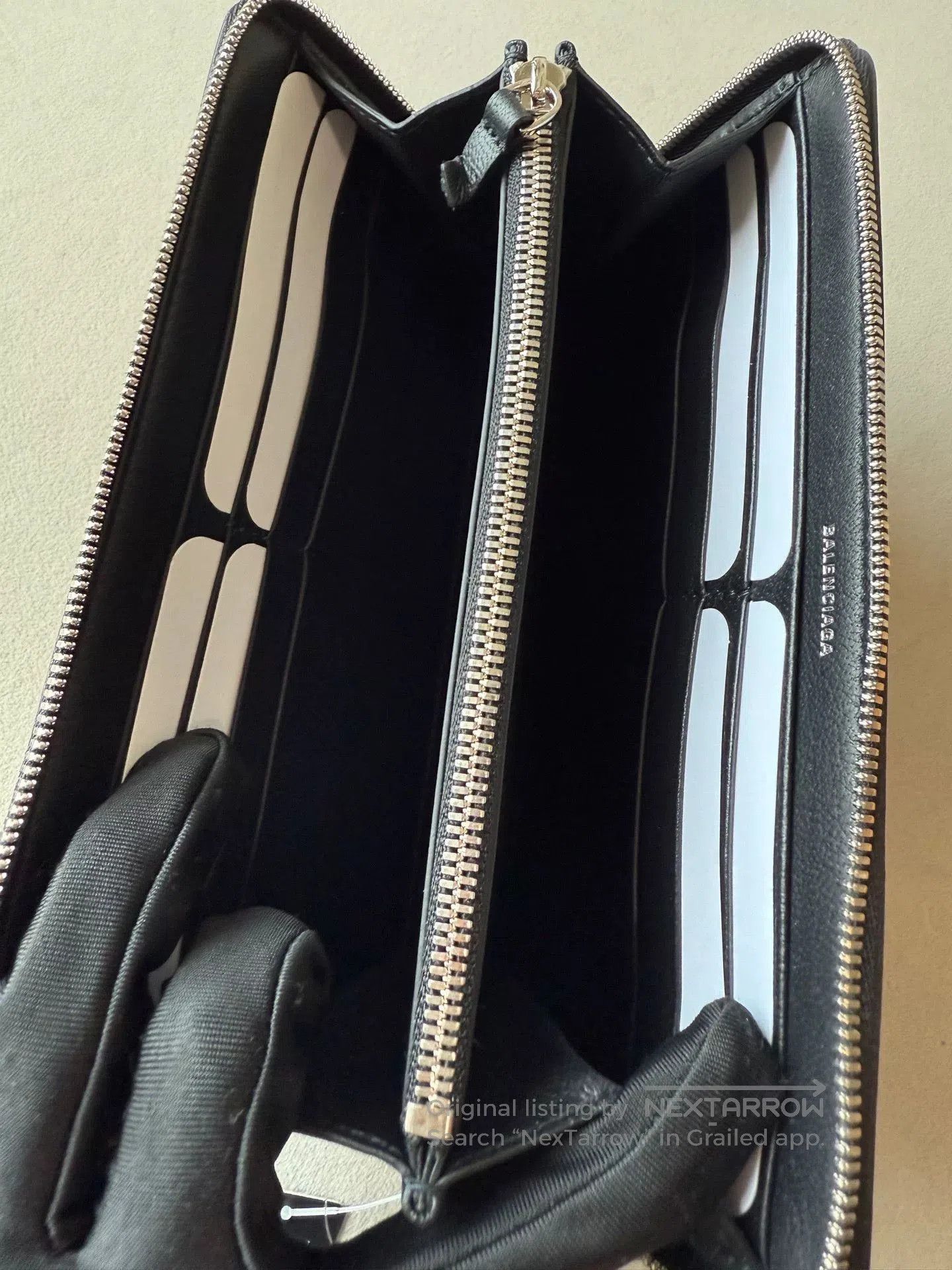 Balenciaga Balenciaga Black Long Zip Wallet. Size ONE SIZE - 8 Thumbnail