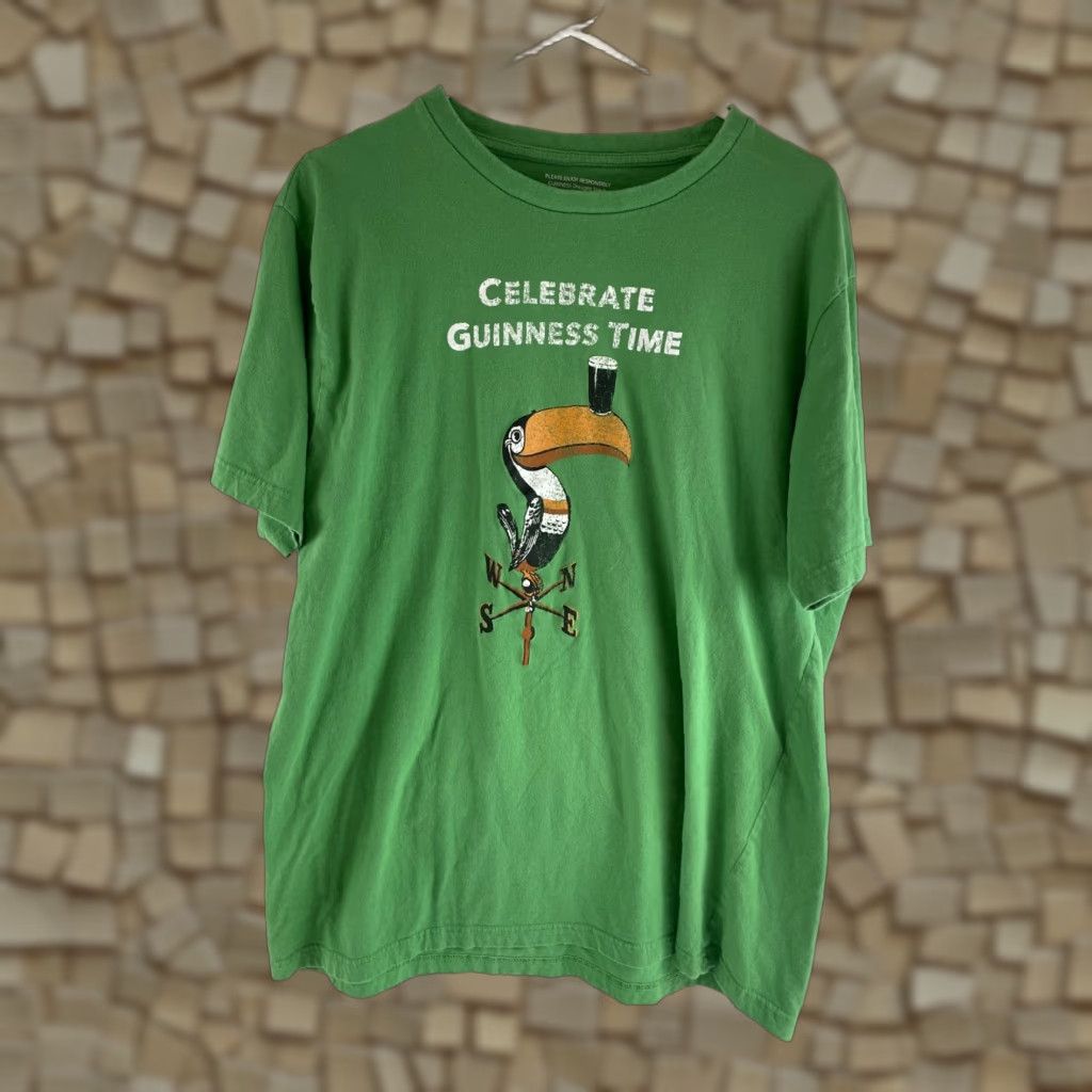 Vintage Guinness T-Shirt Mens 2XL Green Short Sleeve Round Neck Regular Cotton Vintage? No. Size US XXL / EU 58 / 5 - 1 Thumbnail