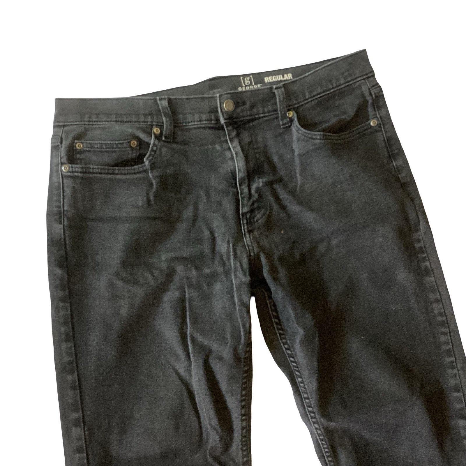 George George Regular Straight Jeans, 34x30 Size US 34 / EU 50 - 2 Thumbnail