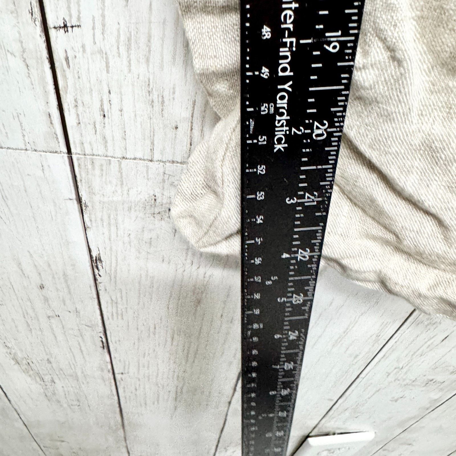Lioness Lioness Pants Sz Small Tan Linen Straight Leg Button Zip Fly Size 26" / US 2 / IT 38 - 4 Thumbnail