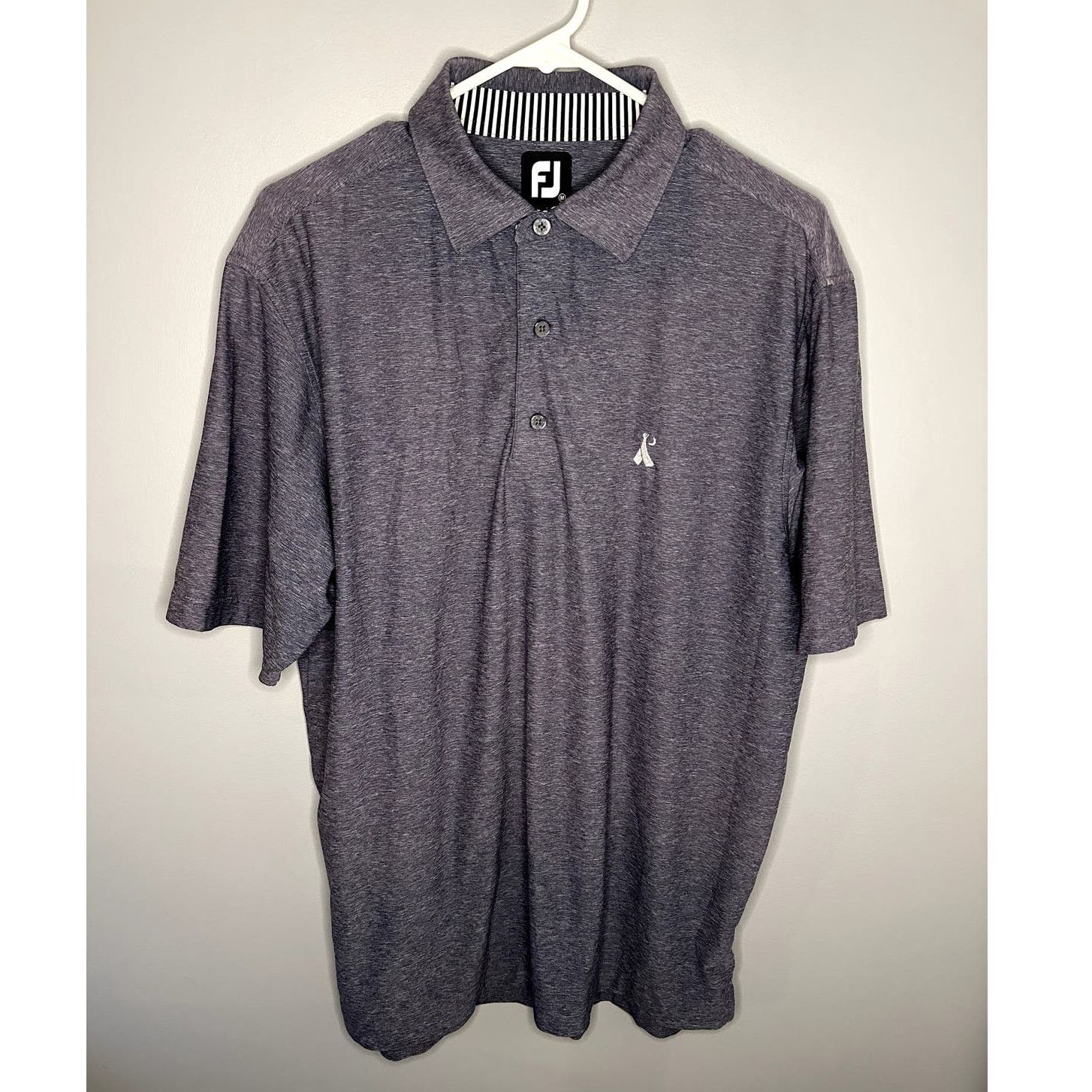 Footjoy Footjoy Short Sleeve Golf Polo Shirt Heathered Gray Men's M Size US M / EU 48-50 / 2 - 1 Thumbnail
