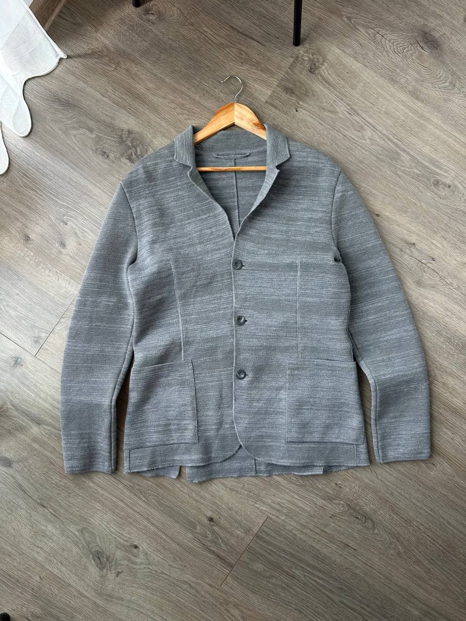 FALKE Vintage FALKE Gray Men Button M Size Blazer Jacket Size 42S - 3 Thumbnail