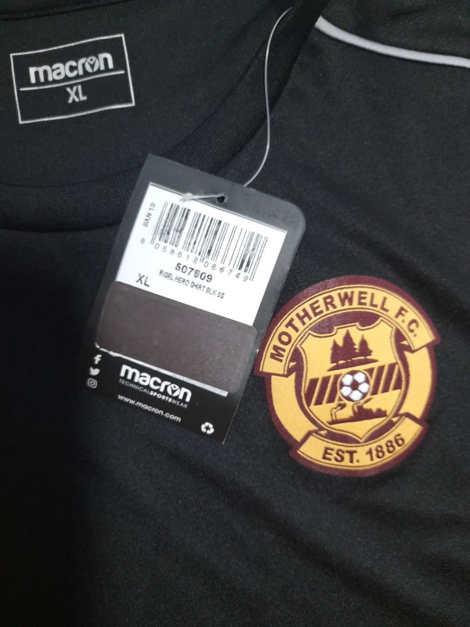 Macron Macron Motherwell Training Jersey Size US XL / EU 56 / 4 - 4 Thumbnail
