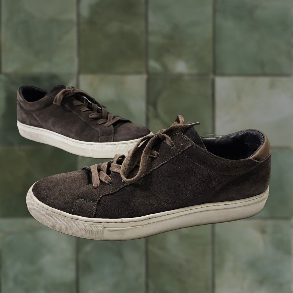 To Boot New York To Boot New York Sneaker Mens 10 Dark Brown Suede Casual Comfort Cushioned Leather Lining Italy Rubber Sole Charlie Adam Derrick Charlie M Casual Shoe Size US 10 / EU 43 - 1 Thumbnail
