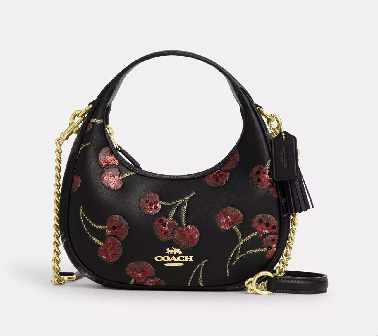Coach NWT Coach Carmen Mini Crossbody Bag With Cherry Print CCZ22 Size ONE SIZE - 3 Thumbnail