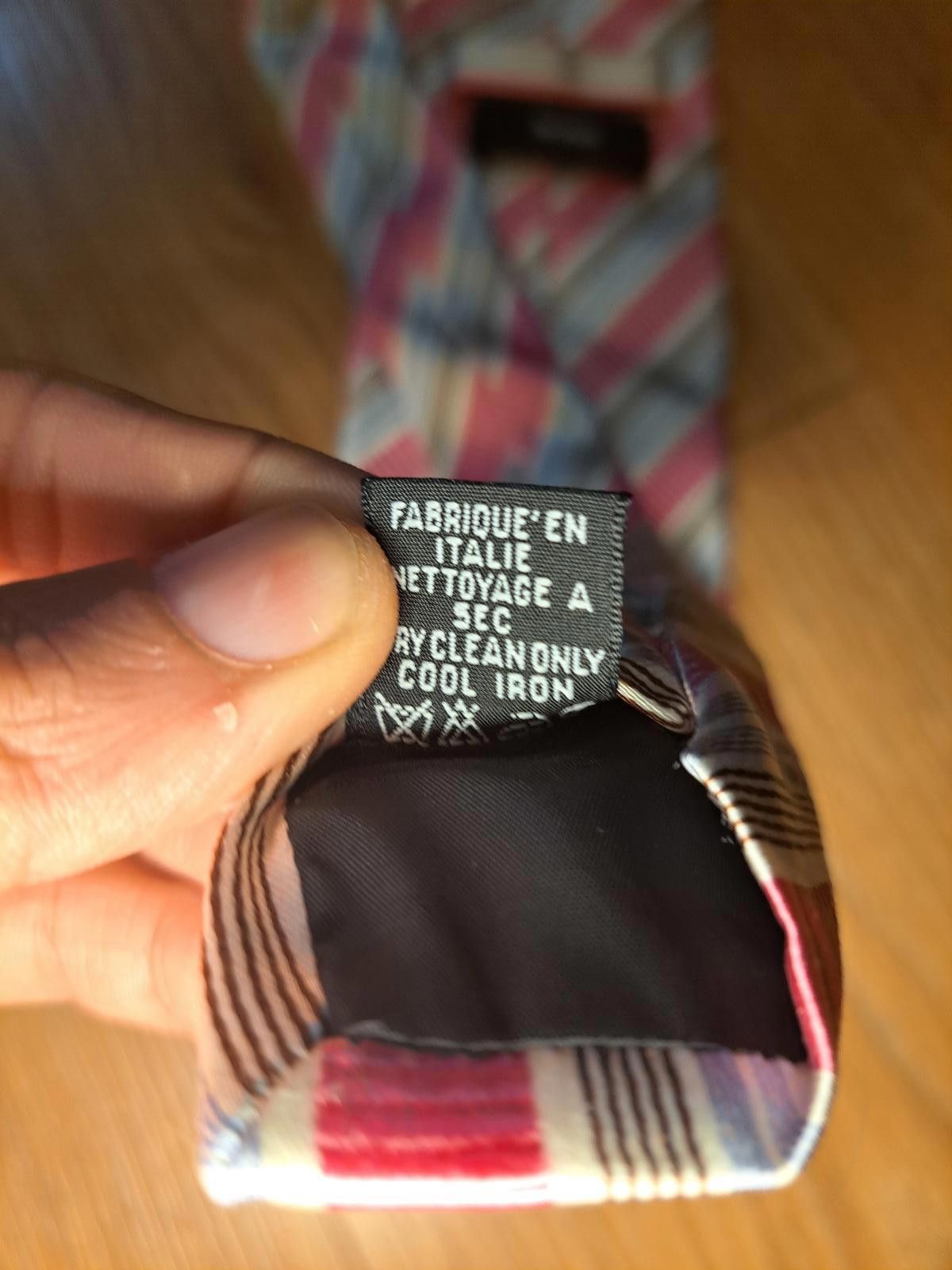 Hugo Boss Hugo Boss 100% Silk Tie Mens Striped Pink Necktie Size ONE SIZE - 4 Thumbnail