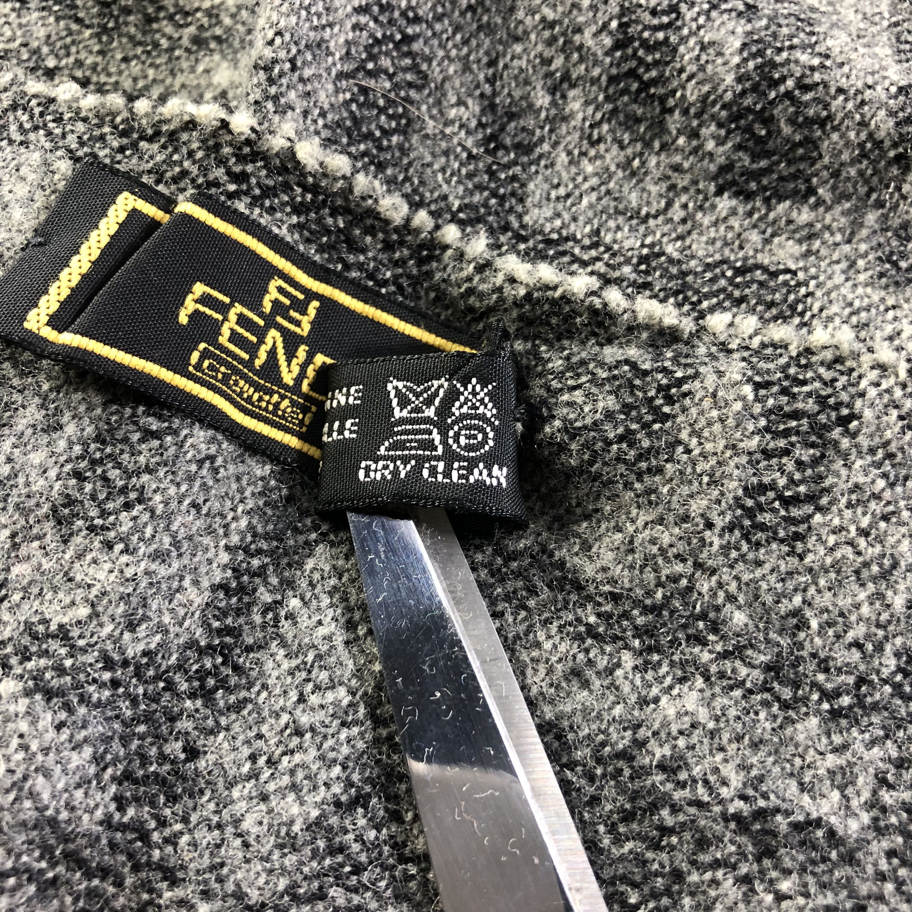 Fendi Fendi Monogram FF Wool Scarf Muffler V2045 Size ONE SIZE - 5 Thumbnail