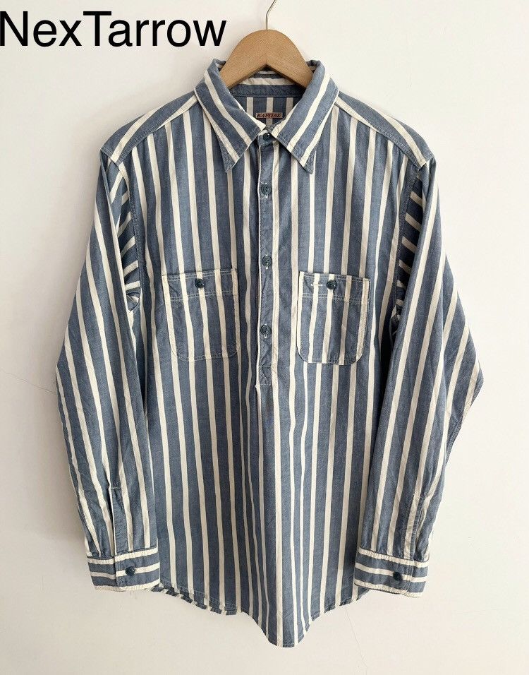 Kapital Kapital Hirata Kazuhiro Nissan washed pullover striped polo Size US L / EU 52-54 / 3 - 1 Thumbnail