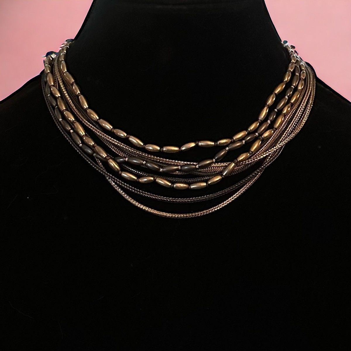 Kenneth Cole Kenneth Cole Reaction multi chain toggle necklace Size ONE SIZE - 1 Thumbnail