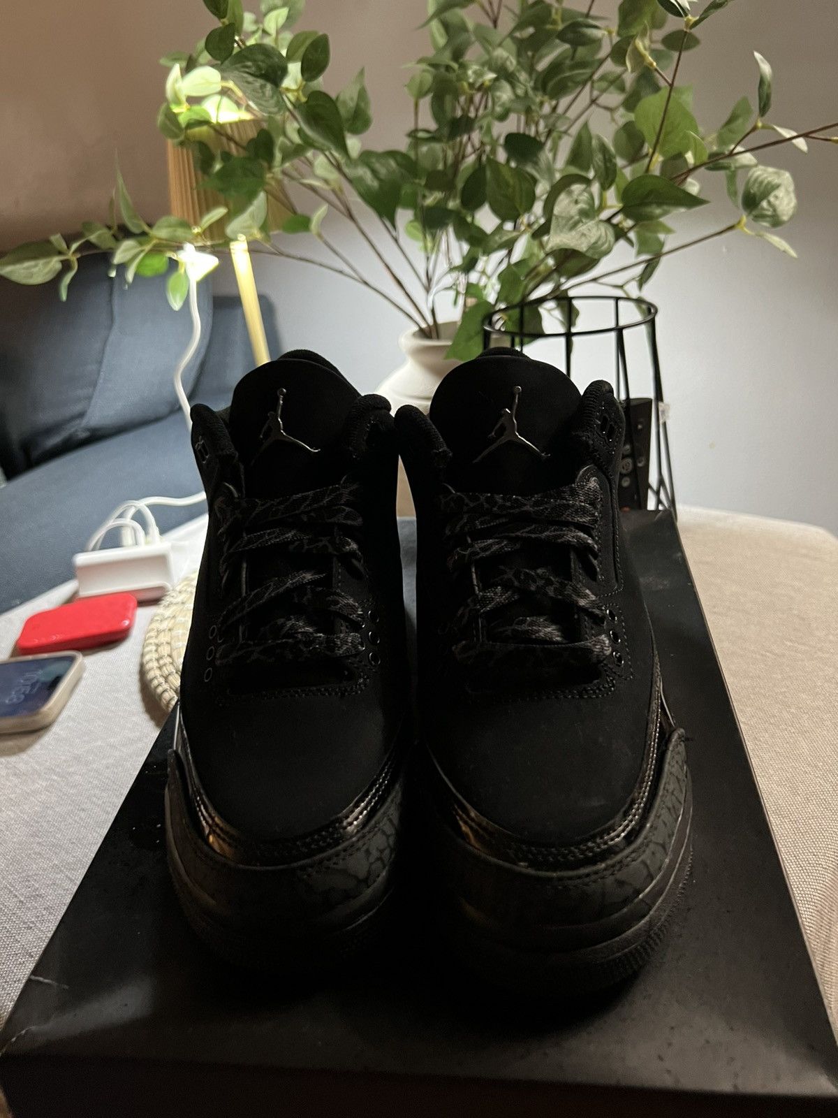 Jordan Brand Jordan black cat 3s Size US 5 / EU 37 - 1 Thumbnail
