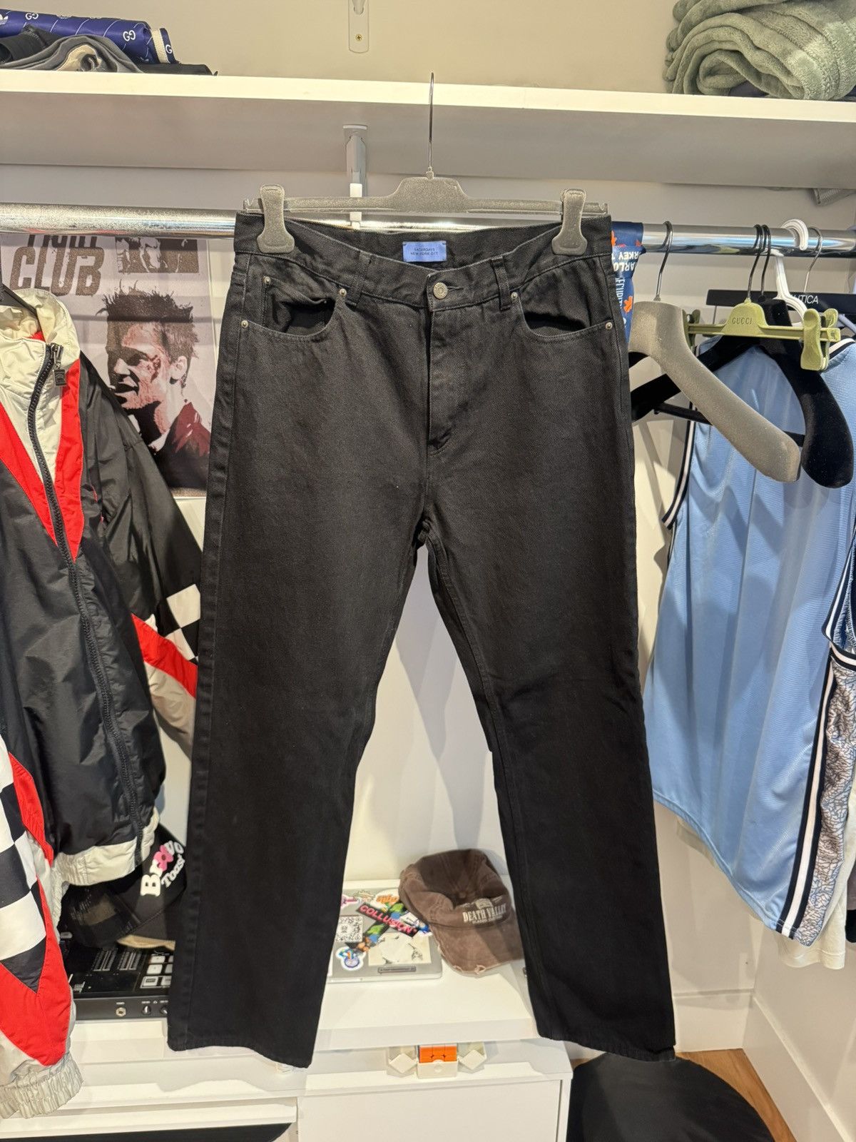 Saturdays NYC Saturdays NYC Black Slim Fit Pants W32 Minimalist Streetwear Size US 33 - 1 Thumbnail