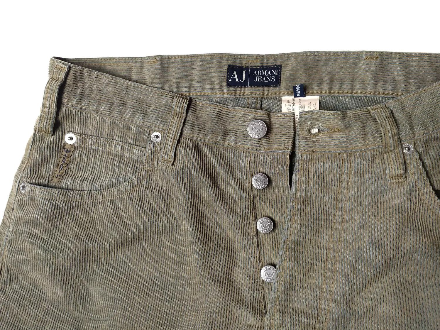 Armani Armani Jeans Corduroy Italy Vintage Trousers Pants Size US 30 / EU 46 - 7 Thumbnail