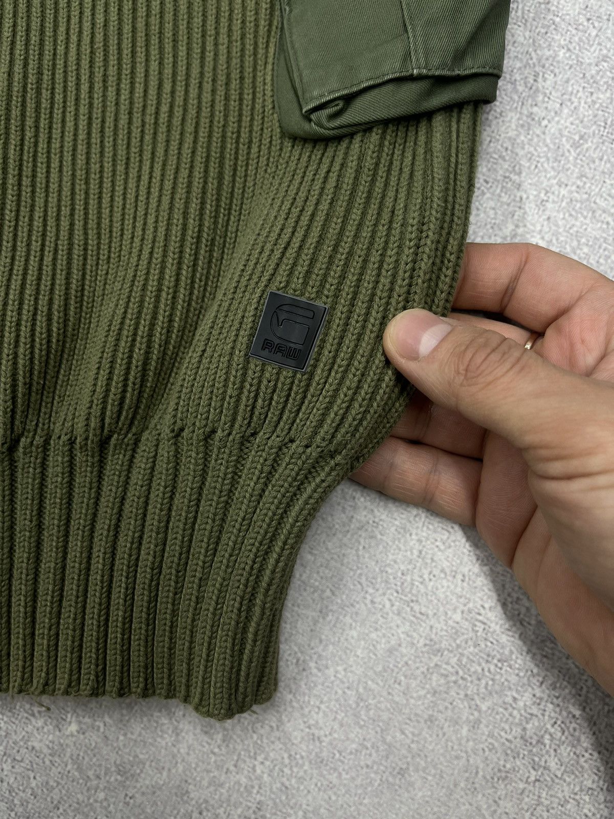 G-Star Vintage G Star Raw New Major Knit Sweater Khaki Military Size US M / EU 48-50 / 2 - 6 Thumbnail