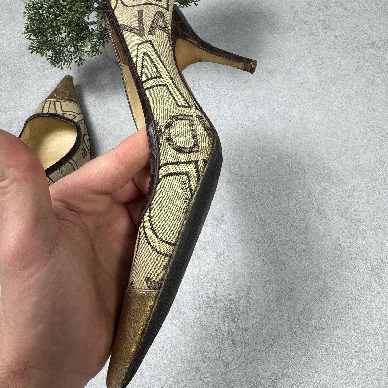 Dolce & Gabbana Dolce Gabbana Womrn Monogram Hells Pumps Size 38.5 US 8.5 Size US 8.5 / IT 38.5 - 19 Thumbnail