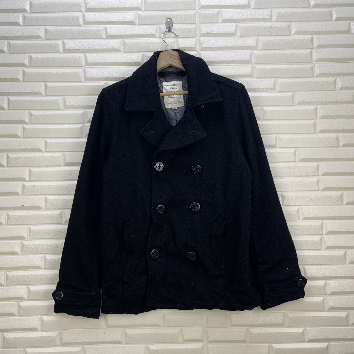 Vintage Houston Unisex Double Collar Style Peacoat Jacket | Grailed