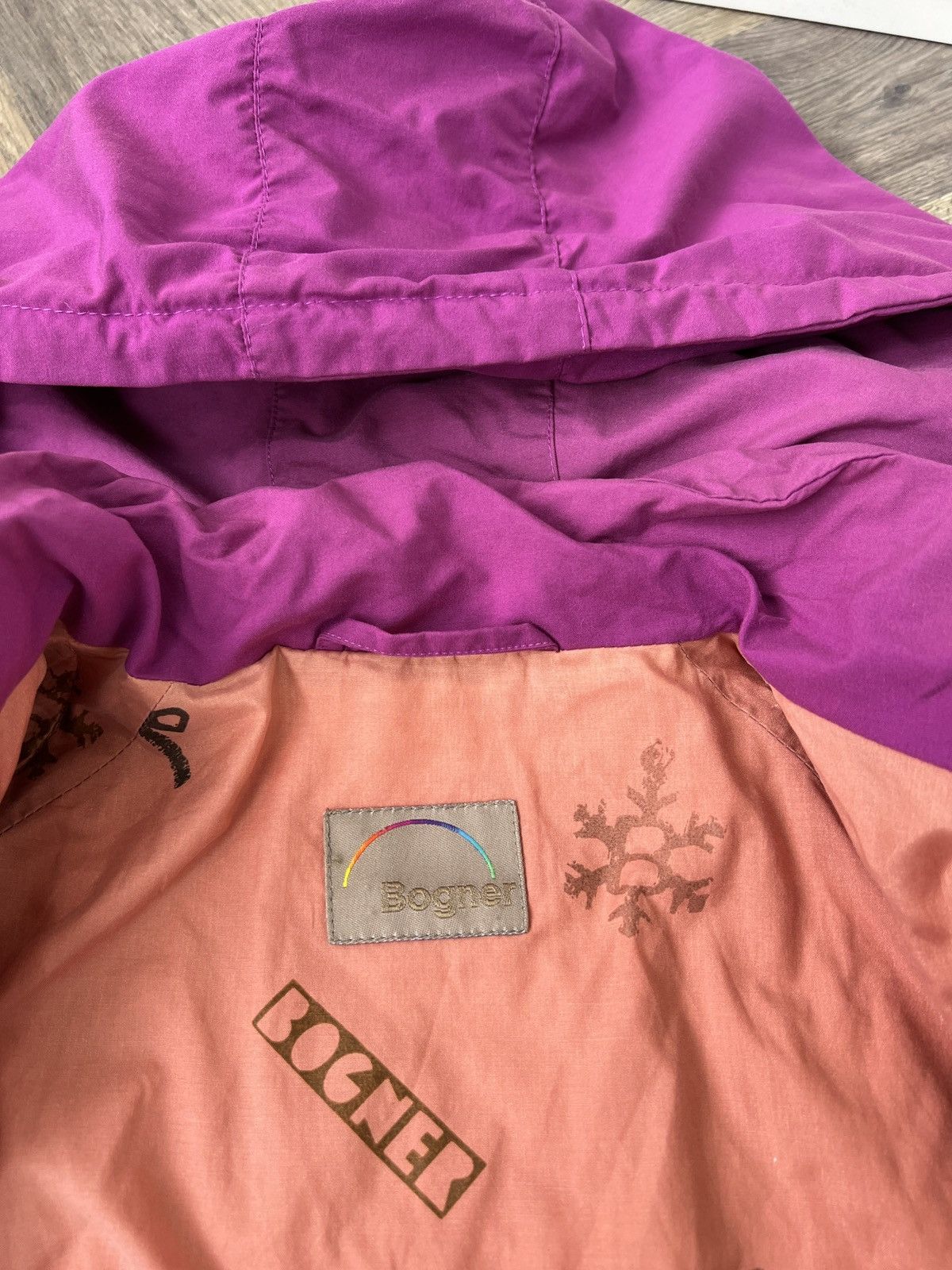 Bogner Vintage Bogner Women’s Magenta Hooded Parka Outdoor Jacket Size L / US 10 / IT 46 - 9 Thumbnail