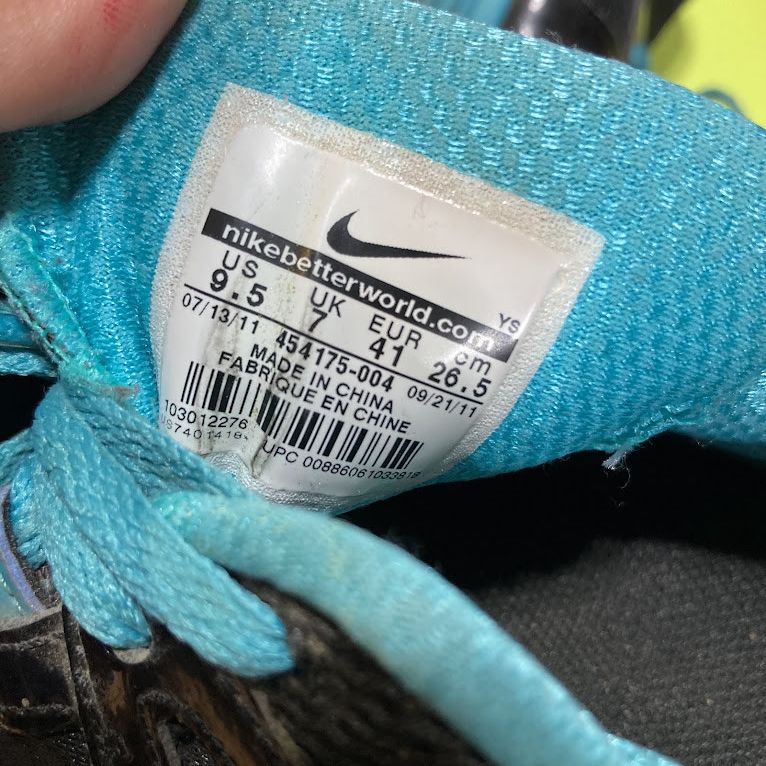 Nike Teal and Black Nike Shoes Womens Size US 9.5 / IT 39.5 - 3 Thumbnail