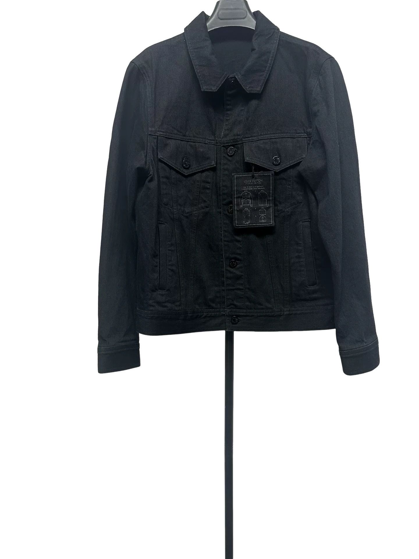 Louis Vuitton Louis Vuitton Black Staples Denim Jacket 46 Size US S / EU 44-46 / 1 - 1 Thumbnail