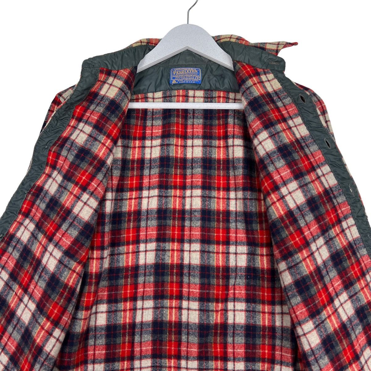 Pendleton 🔥 VINTAGE PENDLETON WOOL CHECKER FLANNEL SHIRTS MADE IN USA Size US S / EU 44-46 / 1 - 12 Thumbnail