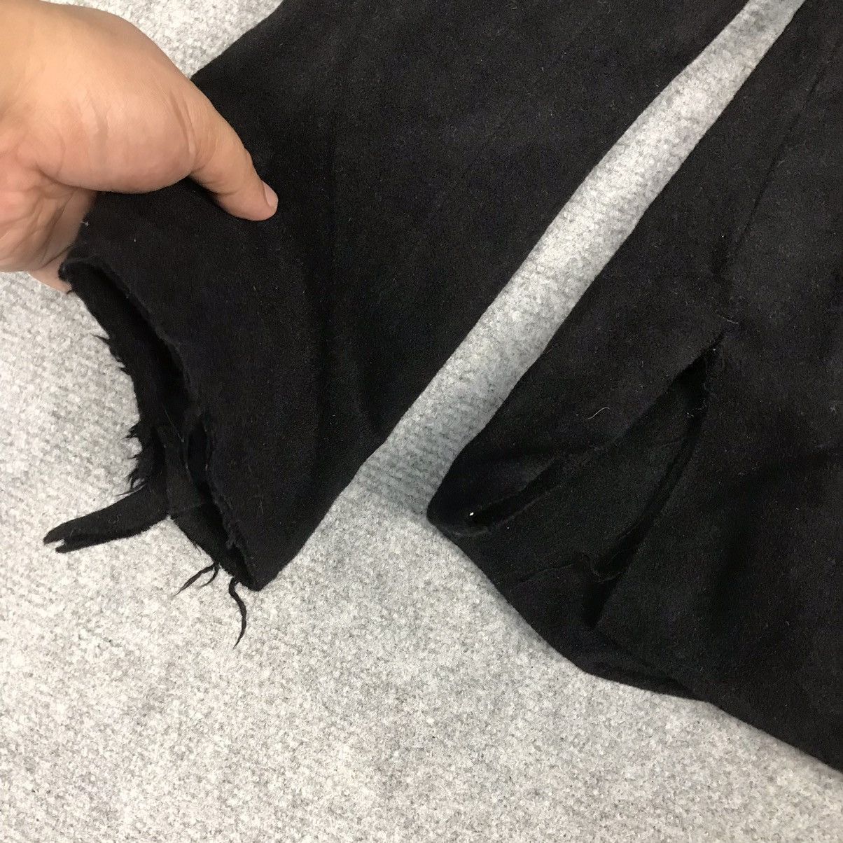 Yohji Yamamoto YOHJI YAMAMOTO BLACK WOOL COAT JACKET Size S / US 4 / IT 40 - 5 Thumbnail
