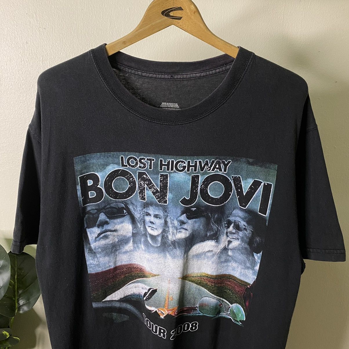 Band Tees × Vintage Vintage 2008 Bon Jovi The Lost Highway Album Tour Tee Size US XL / EU 56 / 4 - 2 Thumbnail