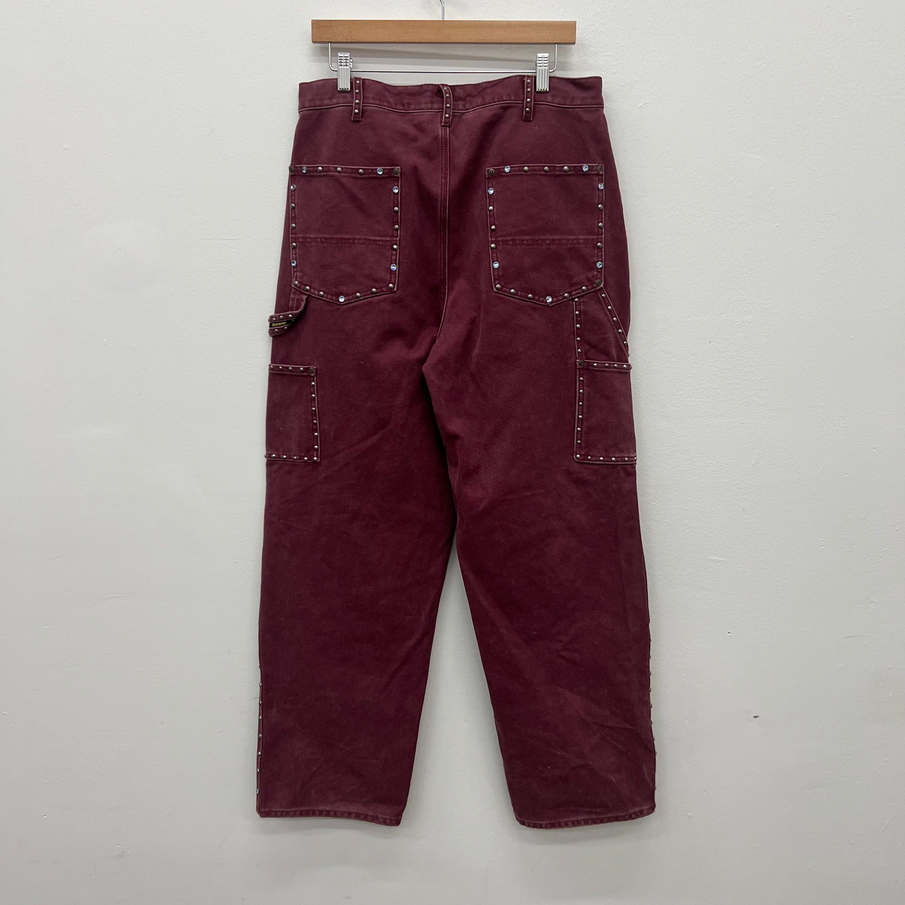 B.B. Simon × Supreme Supreme BB Simon Red Carpenter Pants - Size 32 Size US 32 / EU 48 - 2 Thumbnail